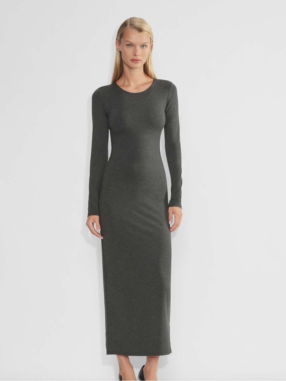 NWT Aritzia Long Sleeve Contour Maxi Dress